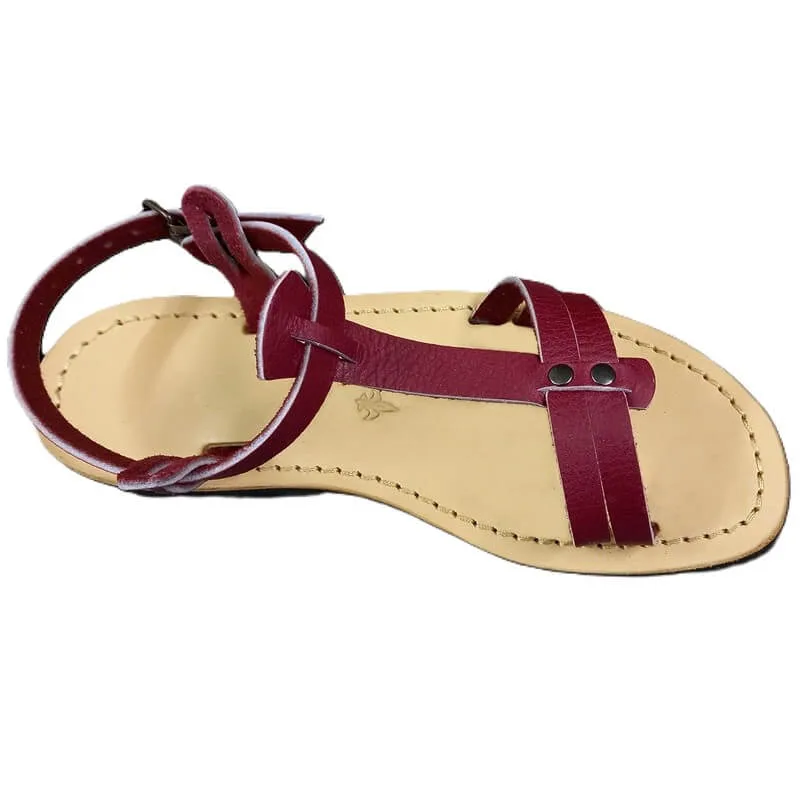 Sandales artisanales femme en cuir fabriquées en France Tabitha